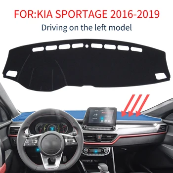 

Smabee Dash Mat for Kia Sportage QL 2016 ~ 2019 4th Gen MK4 KX5 2017 2018 Non-Slip Dashmat Sun Shade Dashboard Pad Carpet Cover