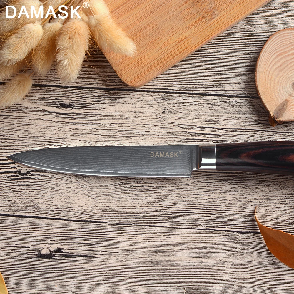 

DAMASK Kitchen Knife Professional Damascus Steels Knives VG10 Sharp Blade Japanese Damascus Chef Knives Cooking Tools High Grade