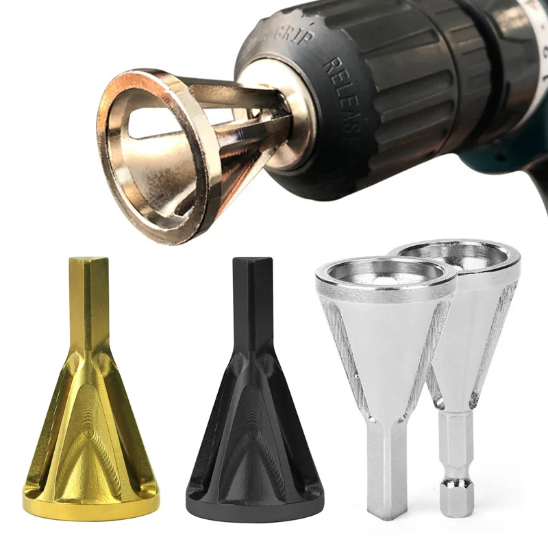 Stainless Steel Deburring External Chamfer Tool High Strength Hardness Drill Bit Remove Burr Silver Gold Black Bits | Инструменты