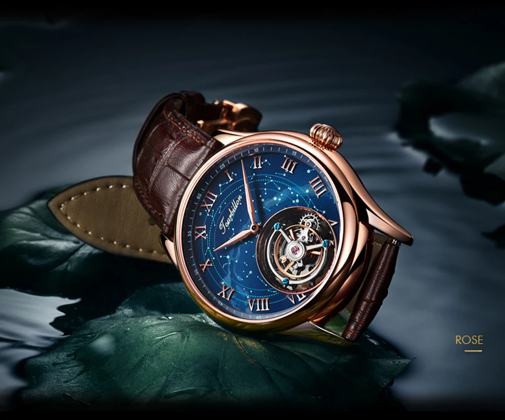 Guanqin 100% tourbillon original assista marca superior
