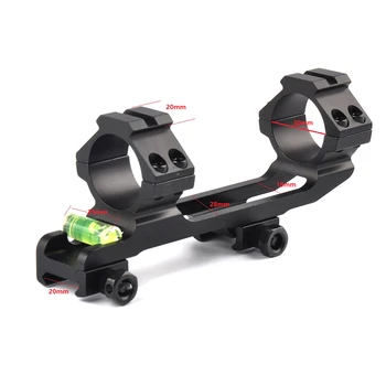 

30mm Ring 20mm Picatinny rail Scope Mount with Bubble Level for Rifle Hunt Rail One Piece Double Scope Rings