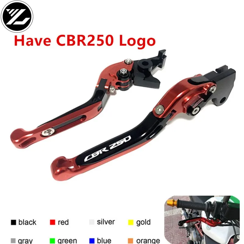 

Have CBR250 Logo for honda CBR 250RR CBR250 RR 2017 2018 2019 Motorcycle Accessories Folding Extendable Brake Clutch Levers