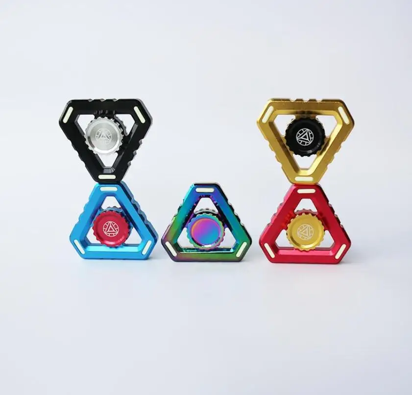 

Fluorescence Triangular King Kong Fingertip Gyro Fidget Hand Spinner Finger Spinner Toy Focus Tri Spinner Reduce Stress Gifts