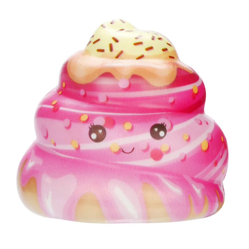 Squeeze soft Squishies Kawaii крем торт Poo медленно поднимающийся крем ароматический снятие стресса забавная игрушка в подарок Z0328