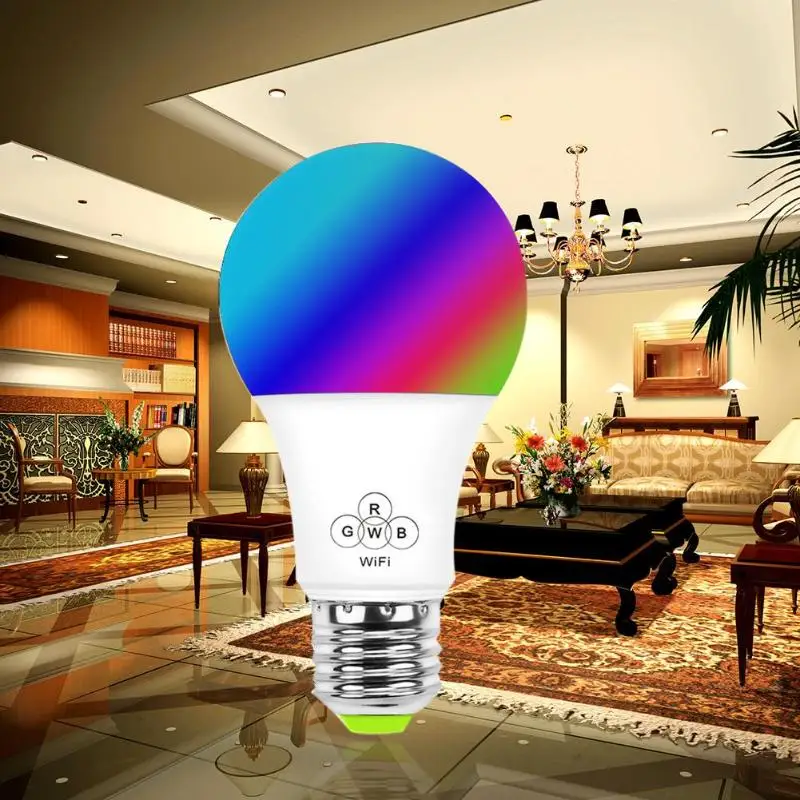 4,5 W WI-FI умная лампочка RGB лампа с пультом ДУ голос дистанционного Управление 40 м