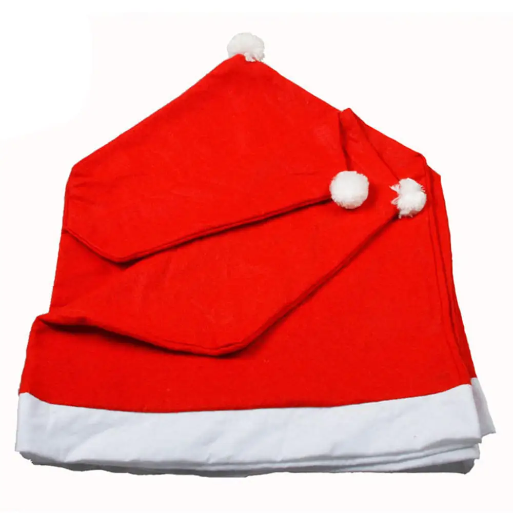 

5Pcs/Lot Christmas Decoracion Hat Chair Covers Christmas Decorations for Home Dinner Table New Year Party Supplies