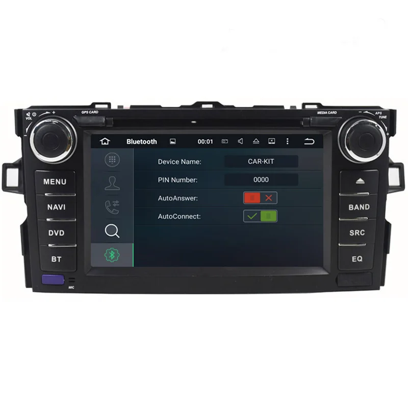 Sale 2 din RAM Android 7.1 Car dvd Player For Toyota Auris 2006 2007 2008 2009 2010 2011 raido gps navigation car stereo 2