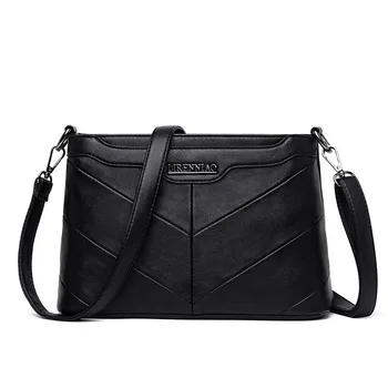 

ICEV new arrival casual solid zipper pu leather women's shoulder bags ladies leather messenger small shell clutch top handle bag