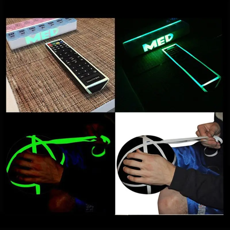 3m PET Luminous Tape Glow In The Dark Night Fishing Cycling DIY Safety Warning