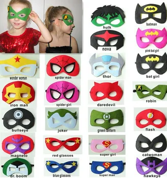 

15pcs/lot baby kids children superhero half face masquerade eye mask costume masks birthday gift gifts party decoration supplies