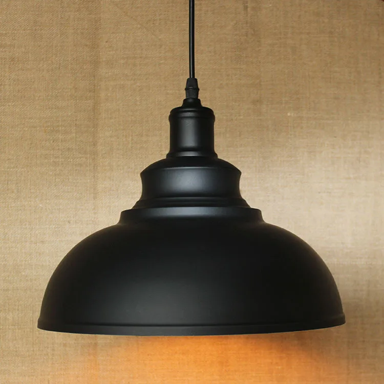 

RH Loft Style Creative Black Round Iron Retro Chandelier Bedroom Balcony Restaurant Vintage LED Pendant Lamp Free Shipping