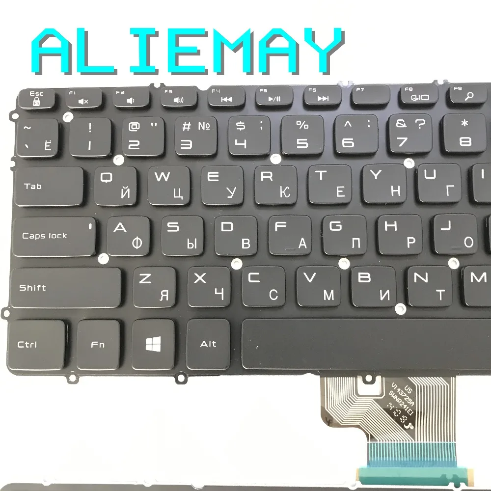  Brand new Original RU Russian Backlight Keyboard for DELL XPS15-9530 PRECISION M3800 with backlight