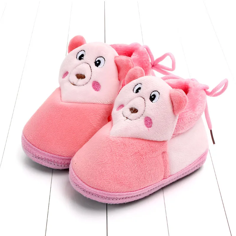 Indoor First Walkers Baby Shoes Cotton Anti-slip Booties Winter Wammer Baby Girl Boy Shoes Newborn Slippers Footwear Booties (1)