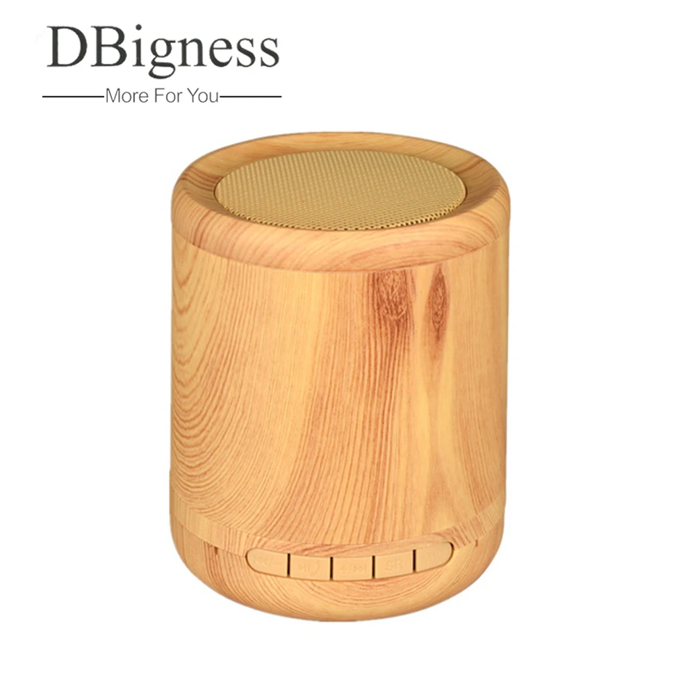 

Dbigness Wood Bluetooth Speaker Mini Wireless Stereo Speaker Support TF AUX in Handsfree Caixa de som portatil Phone Speaker