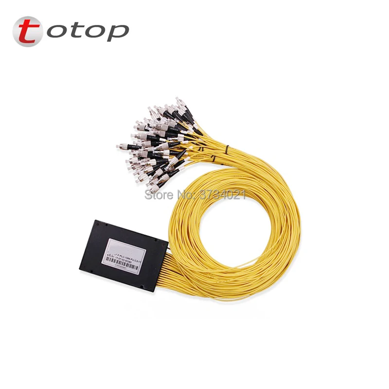 

Factory Price 1x64 ABS FC UPC PLC Splitter Single mode 1 Split 64 PLC Splitter 1310/1550nm Wavelength