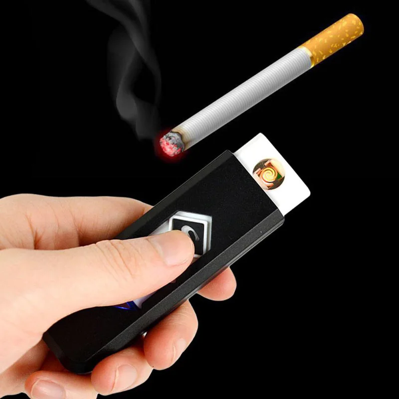 

Rechargeable Flameless Charging Lighter Electronic Cigarette Lighters Windproof USB Lighter Eco-Friendly portable Lighter 0B