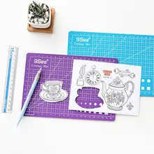 15 шт./компл. этиленового пропилен-каучука гравировальная ручка Ножи коврики для резки набор ручного инструмента-cut Pad ленточная плёнка Ножи комплект Бумага резак машина для скрапбукинга