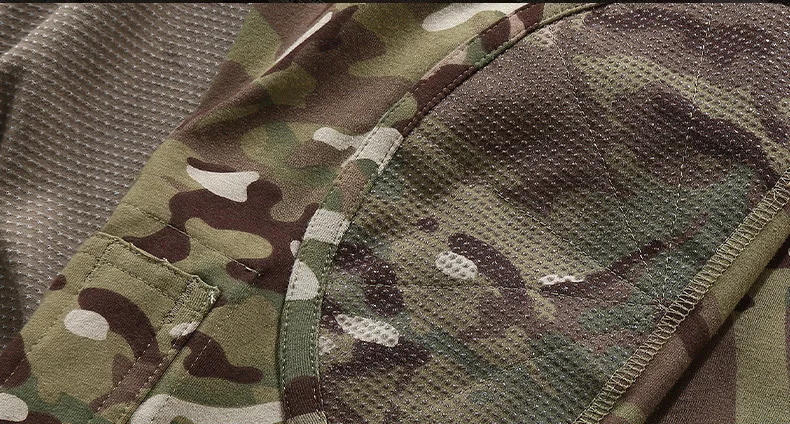 manga longa multicam camo combate secagem rápida