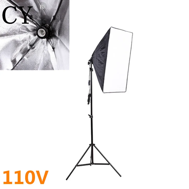 

Lightupfoto Professional 110V Portable 50cm x 70cm Photo Studio softbox with Studio Photography 200cm light stand kit PSK15-US