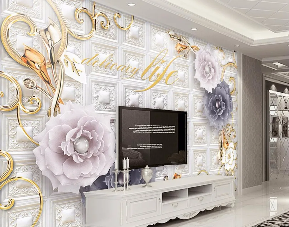 

Customize 3D Wallpaper High-end European wallpaper Photo Wallpapers Living Room Bedroom Home Decor