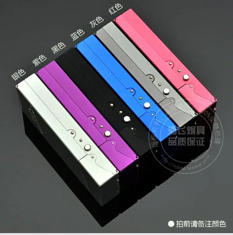 Wholesale 6pcs/lot aluminium alloy women cigarette case hold 20pcs