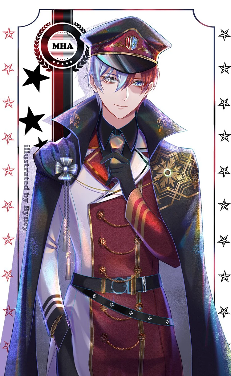Аниме Мой герой Академия Todoroki/bakugou Военная Униформа косплэй костюм, полный набор + шляпа для унисекс Хэллоуин Бесплатная доставка новинка