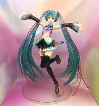 

20cm Hatsune Miku 10th colors action figure PVC toys collection doll anime cartoon model for Christmas gift