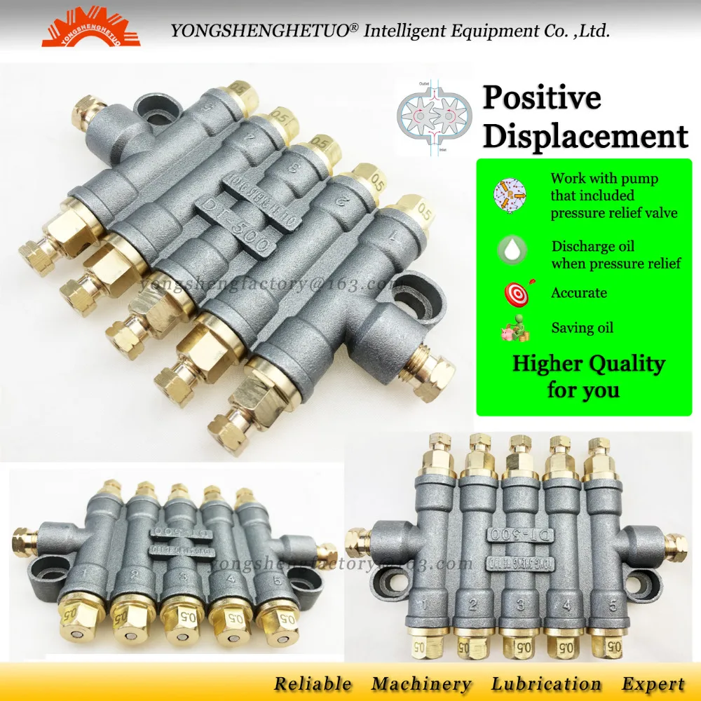 Detective volumetric lubrication Grease distributor separator valve