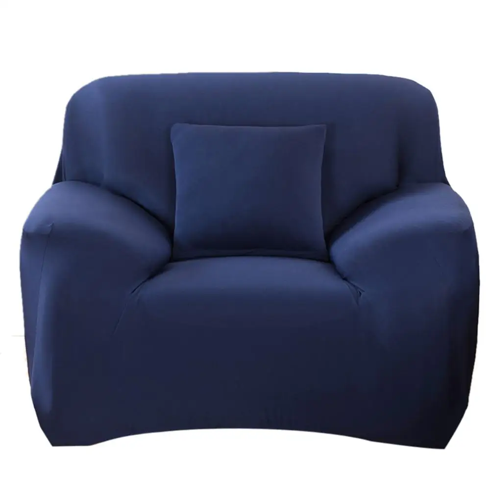 4/3/2/1 сиденье для диванов стрейч чехол для дивана для Гостиная мебелью в комнате эластичного полиэфирного волокна чехол диване протектор - Цвет: Navy Blue