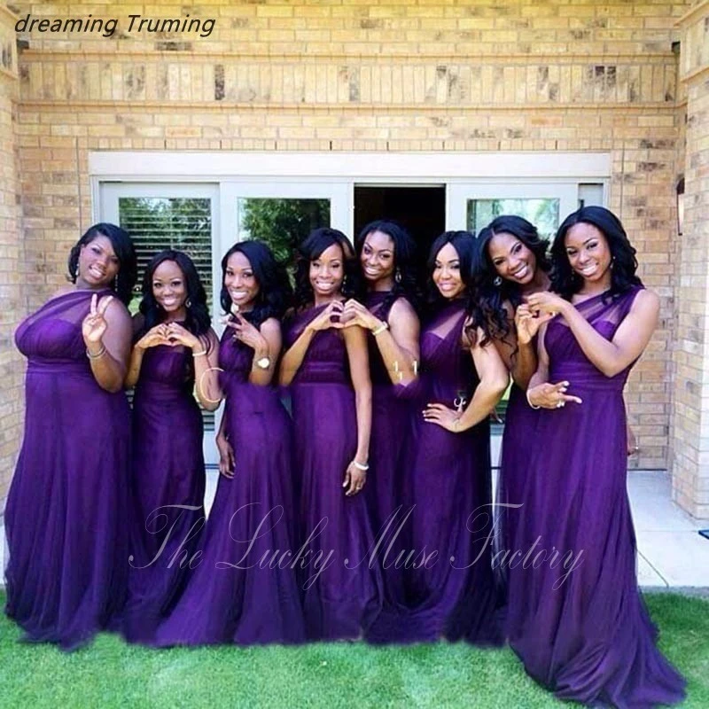 plus size plum bridesmaid dresses