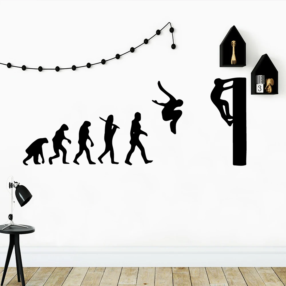 3D Evolution Man Home Decor Wall Stickers vinyl Stickers Art Decals
