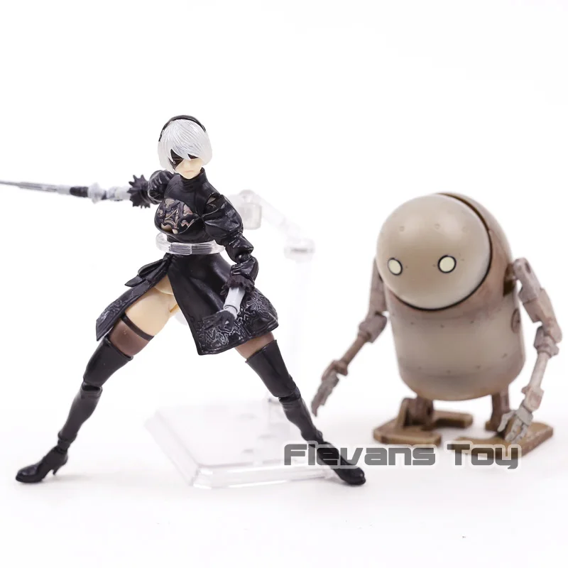 

Authentic Bring Arts Play Arts Kai NieR:Automata Nier Automata 2B & Machine Lifeform Action Figure Collectible Model Toy