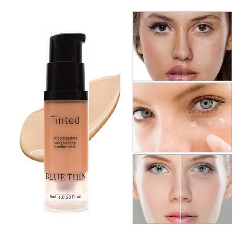 

BLUE THIN Brand Concealer Women Full Cover Corretivo Makeup Long Wearing Smooth Liquid Cosmetic Black Eye Circle Base Maquiagem