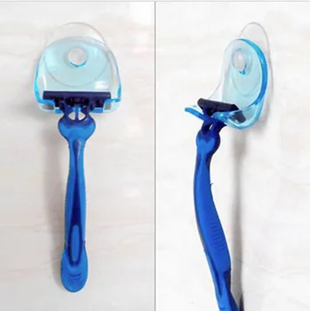 New 2016 razor in suction cup holder storage hangers machine wall hook sucker towel bath accessories