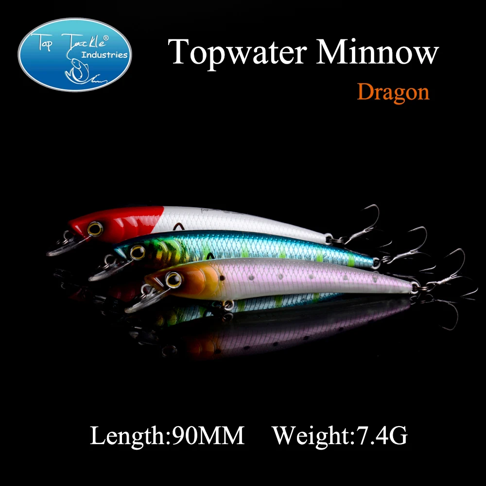 

Topwater Plastic Minnow Fishing Lures God's soldiers series-Dragon 90mm 7.4g