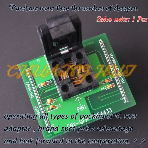 

IC TEST CNV-QFP-90S4433 Programmer adapter for ALL-11 Programmer adapter TQFP32/QFP32 adapter test socket