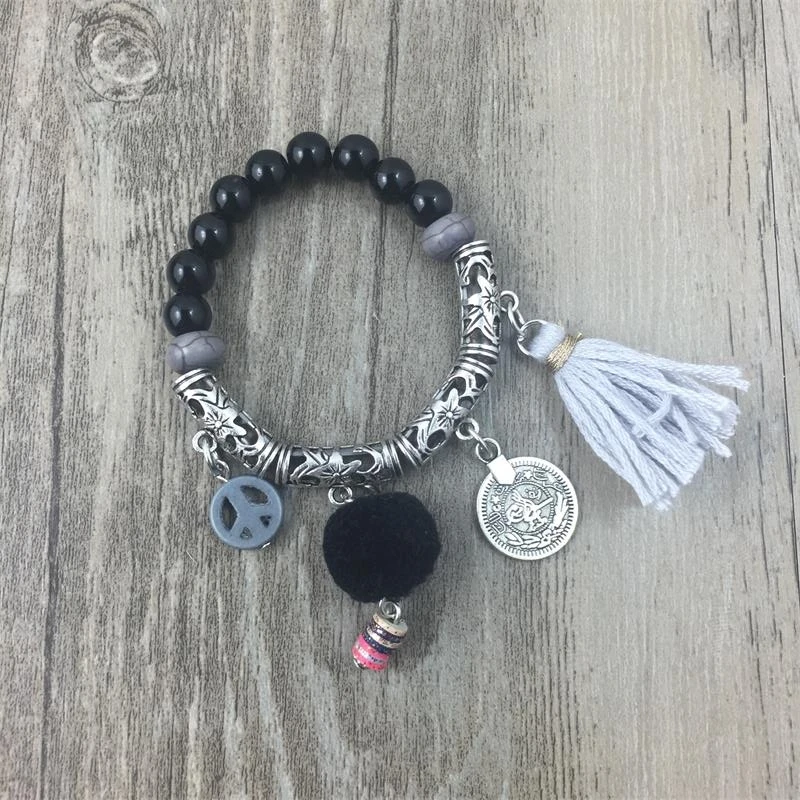 

New Buddha Bracelet bangle designer Retro Style Bracelet glass Round Beads Boho Bracelet for Women Girl