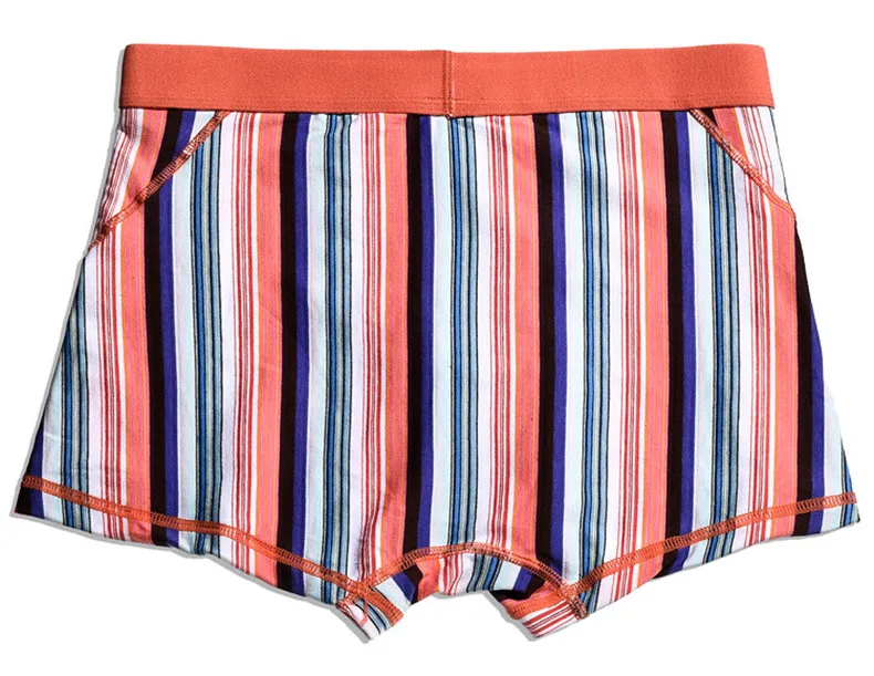 UYEEMU Brand 3Pcs Lot Mens Boxers Underwear 95% Cotton 5% Spandex Short Boxers Men Striped Style Home Underpants Interior Hombre-02