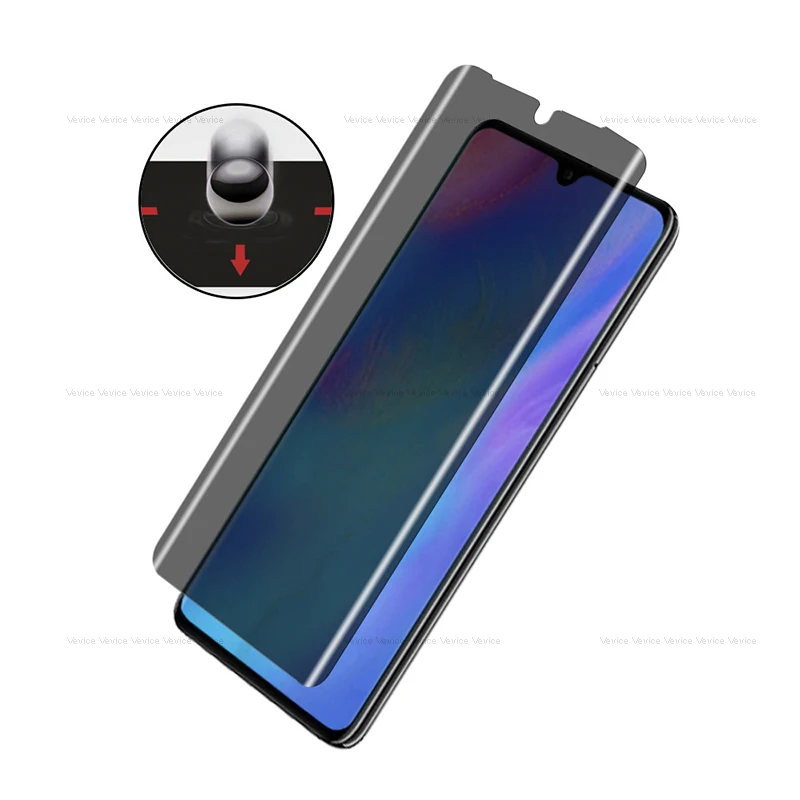 3D изогнутое антишпионское закаленное стекло для Huawei P30 Pro Защита экрана