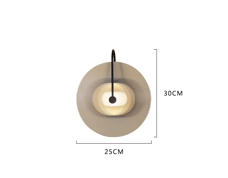 Скандинавский современный минималистичный креативный индивидуальный стеклянный светильник для гостиной, спальни, прохода, настенный светильник, модель дома, настенный светильник