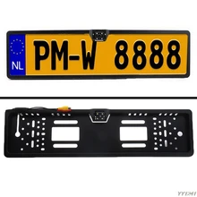 Waterproof European License Plate Frame Car Reverse Backup Rearview Camera