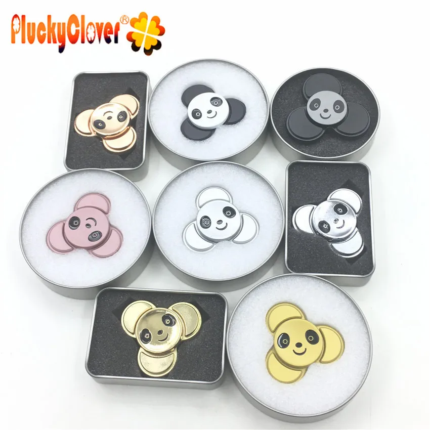 

1pc Cute Metallic Panda Fidget Spinner Kungfu Panda Hand Spiner Metal Spiner Antistress Tri-spinner Adult Kids Edc baby Toy gift