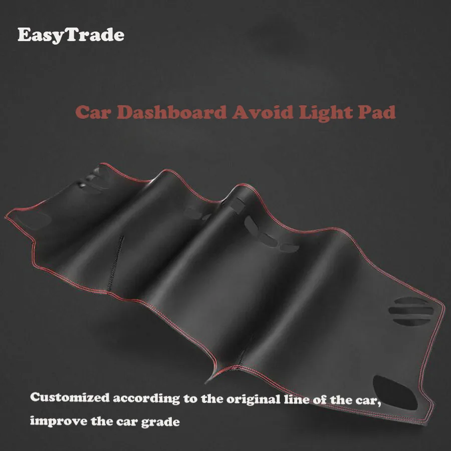 

For Kia Rio 4 X-line Car dashboard Avoid light pad Leather Instrument platform desk cover Mats Carpets Auto Accessories