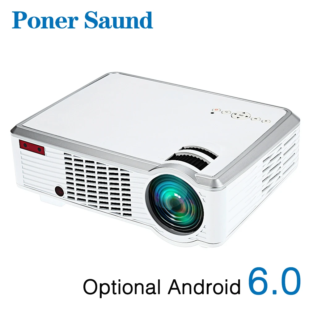 Poner Saund LED 3302 HD Android Projector WiFi Bluetooth 3500 Lumens Support Full HD 1080P HDMI Beamer 3D Home Cinema Proyector