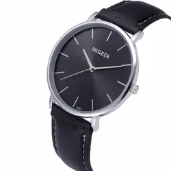 Мужские часы лучший бренд класса люкс модный дизайн кожаный ремешок аналог, кварцевый сплав наручные часы Новые Relogio Masculino