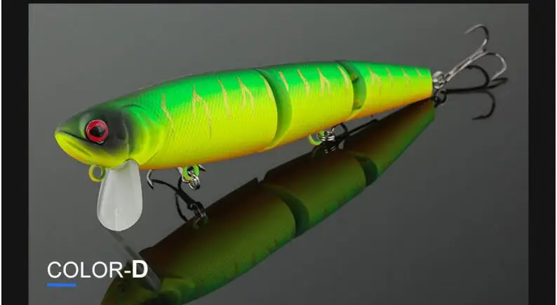 1 шт., Реалистичная водная воблер, рыболовная приманка, 20 г, 110 мм, 3 сегмента, свимбая искусственная приманка для блесна для морской рыбалки, бас-приманка для щуки, снасти