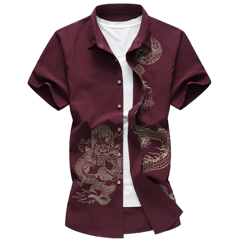 Мужская рубашка с коротким рукавом летняя высокого качества|brand shirts for men|fashion menshirt