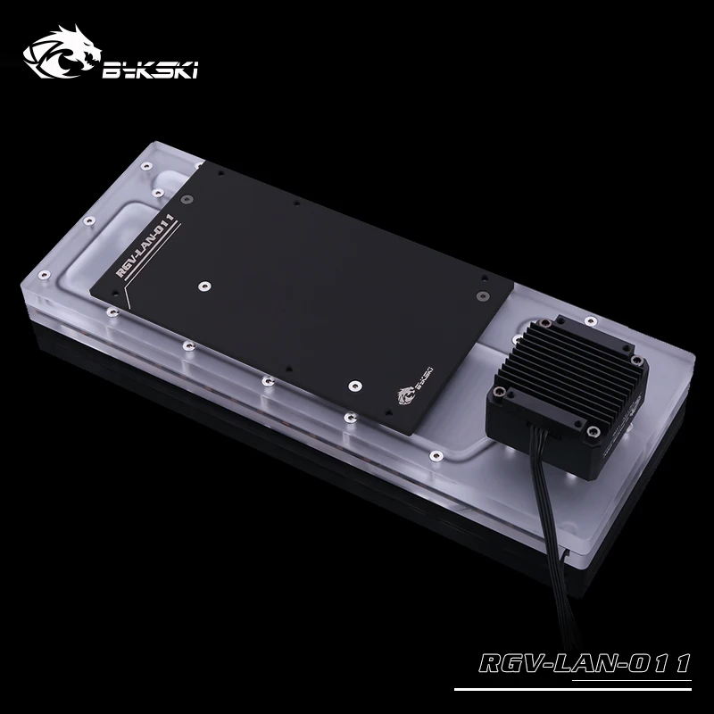Popular  BYKSKI Acrylic Board Water Channel Solution use for LIAN LI O11 Dynamic Case for CPU and GPU Block 