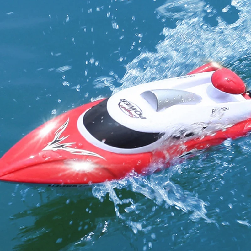 HONGXUNJIE дистанционное управление лодка Скорость лодка высокая скорость игрушечная яхта лодка большой емкости литиевая батарея ночник