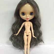 Стоимость цельная кукла без одежды кукла, серые волосы фабрика кукла, подходит для DIY Изменить игрушка BJD для девочек